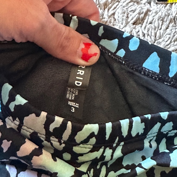 Torrid leopard print pink and blue 3x super cute swim set - Picture 6 of 11